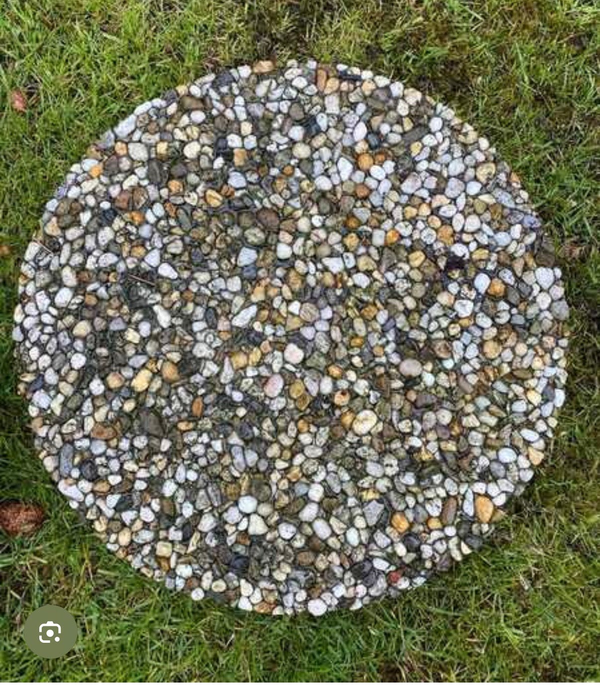 Gezocht 11 ronde grindtegels 40 cm, Ophalen of Verzenden, Zo goed als nieuw