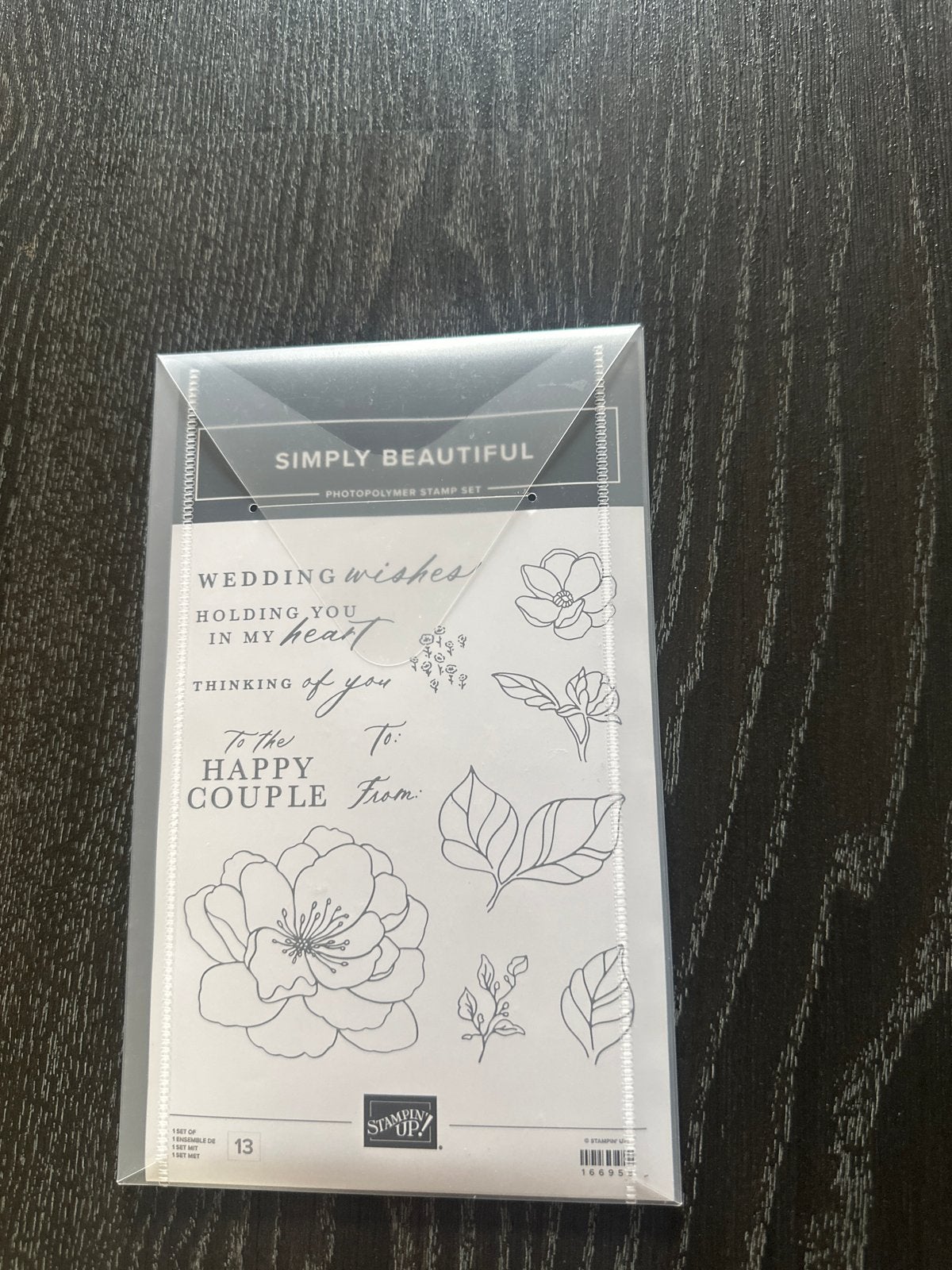 Stampin' Up! Simply Beautiful Photopolymer Stempelset, Ophalen of Verzenden, Nieuw, Clearstamp