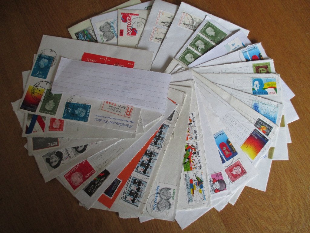 Postzegels op brieven en enveloppe Nederland, Postzegels en Munten, Brieven en Enveloppen | Nederland, Ophalen of Verzenden, Envelop