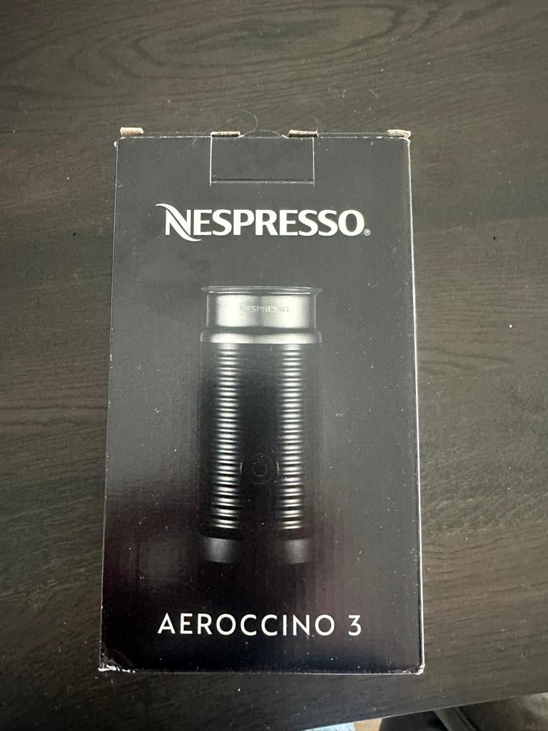 Nespresso Aeroccino 3 Melkopschuimer - Nieuw in verpakking, Ophalen of Verzenden, Nieuw, Elektrische melkopschuimer