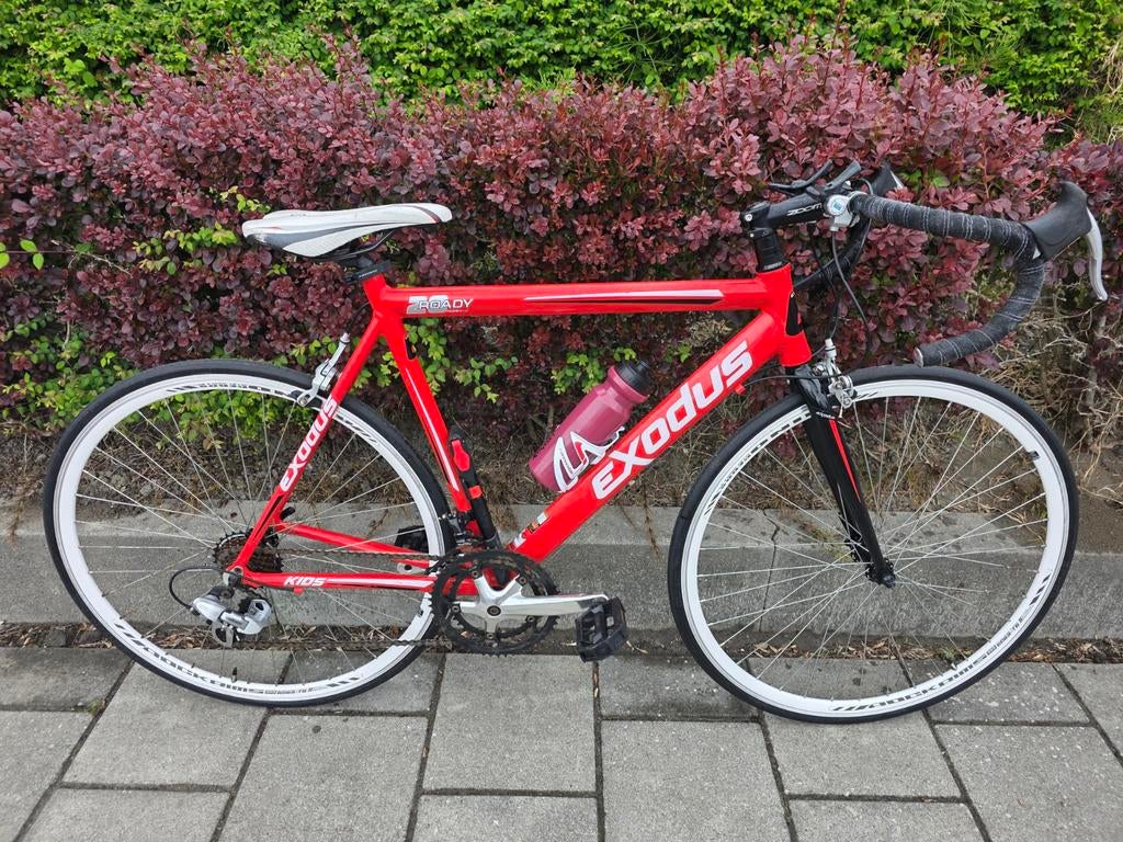 RACEFIETS | EXODUS | 28 INCH | FRAME 56 CM | 2X7 V, 28 inch, 10 tot 15 versnellingen, Velgrem, Aluminium