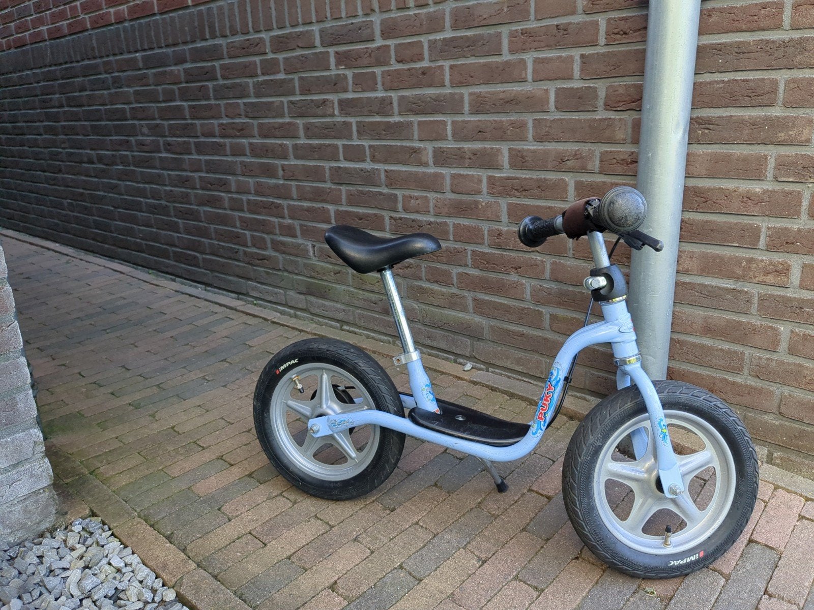 Puky loopfiets, lichtblauw, 12 inch, Ophalen, Gebruikt, Velgrem, Puky