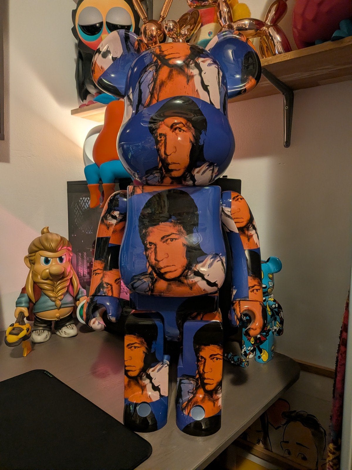 Bearbrick Mohammed Ali 1000%, Ophalen of Verzenden, Zo goed als nieuw