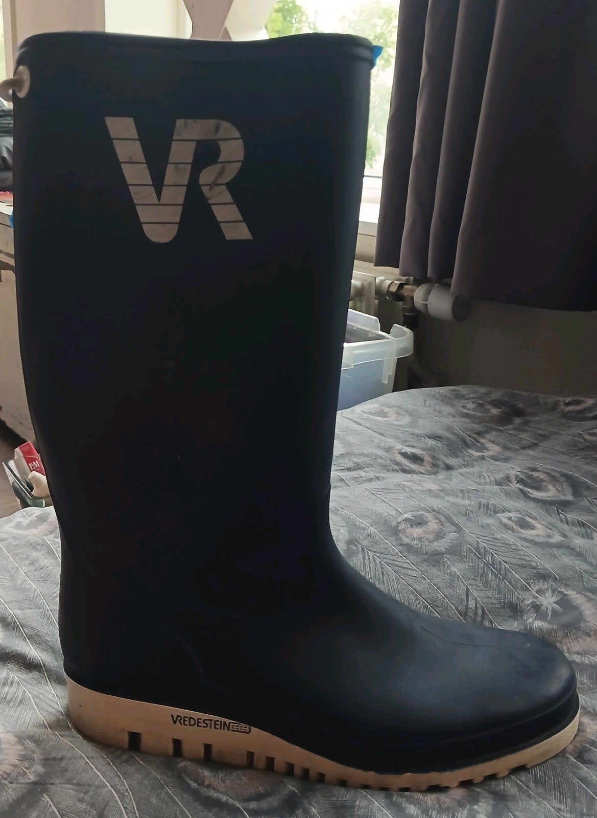 Vredestein rubberlaarzen blauw maat 43 profiel zool perfect, Vredestein, Gebruikt, Heren, Ophalen of Verzenden
