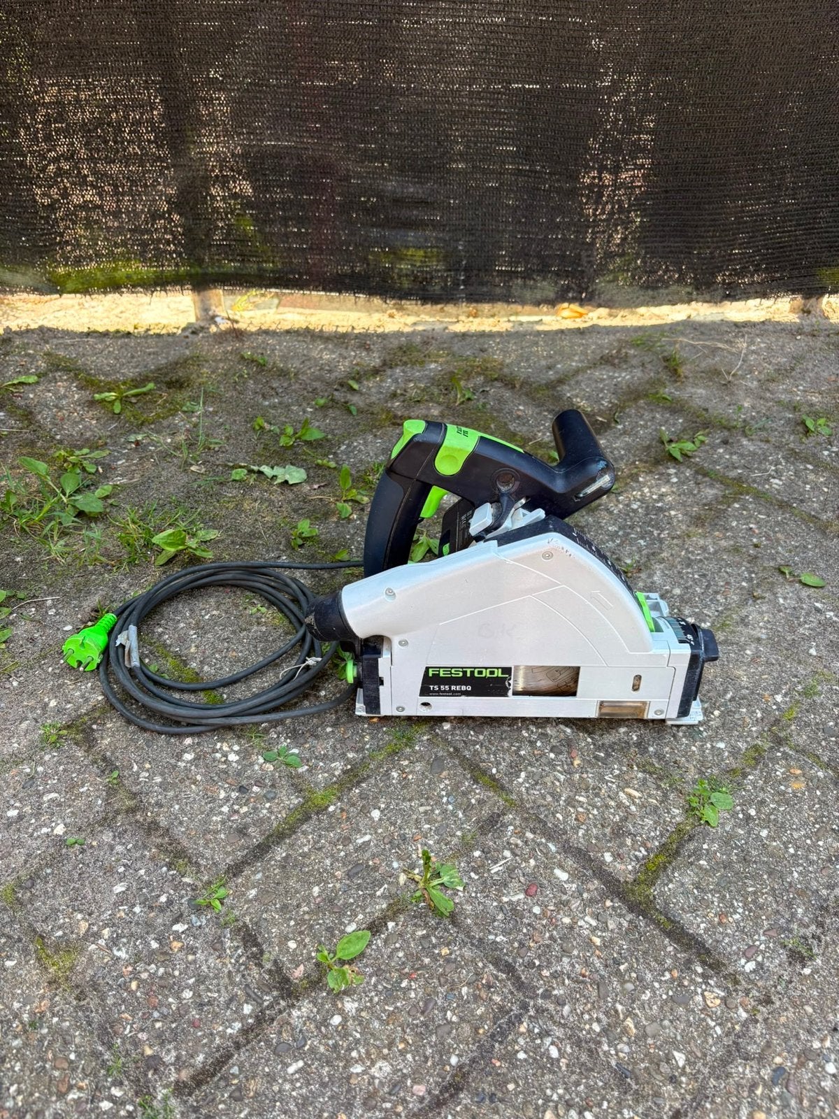 Gebruikte Festool TS 55 REBQ invalzaag - precisie en betrouw, Gebruikt, Invalzaag, Ophalen of Verzenden, 30 tot 70 mm
