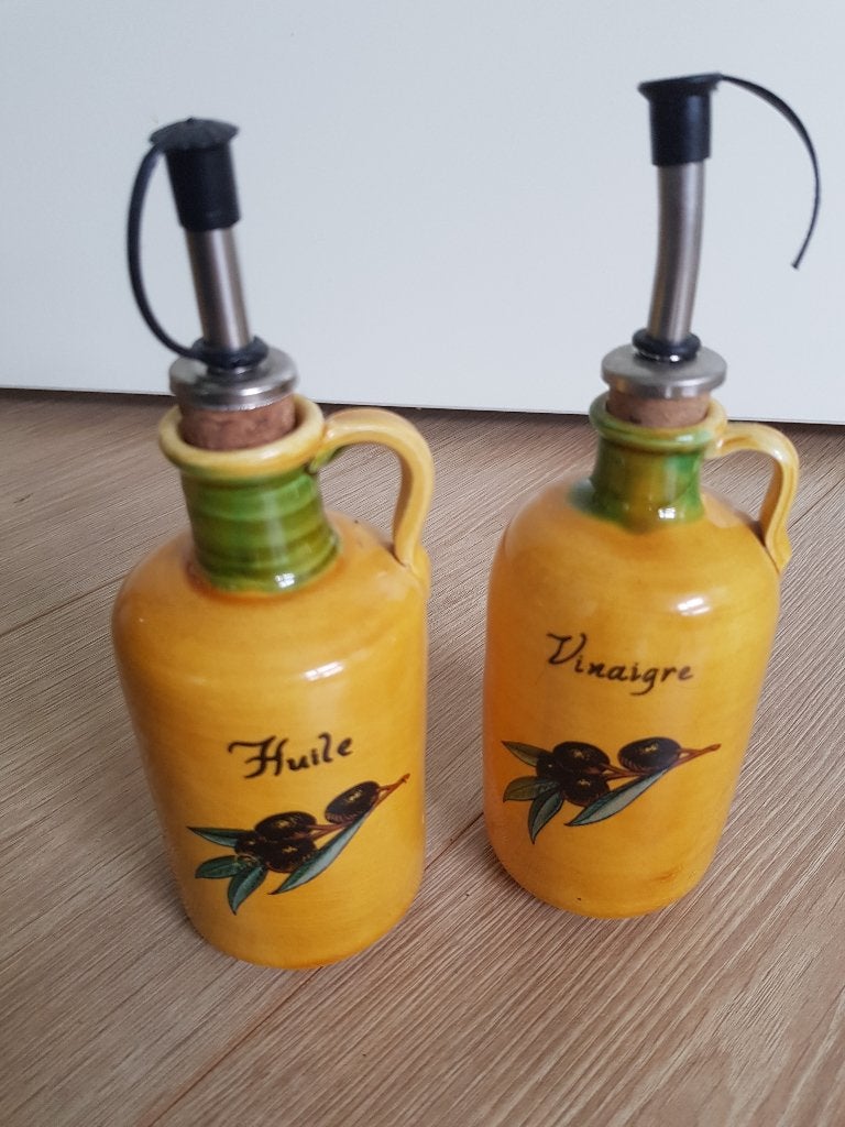 setje olie en azijn, Ophalen, Overige typen, Geel, Zo goed als nieuw