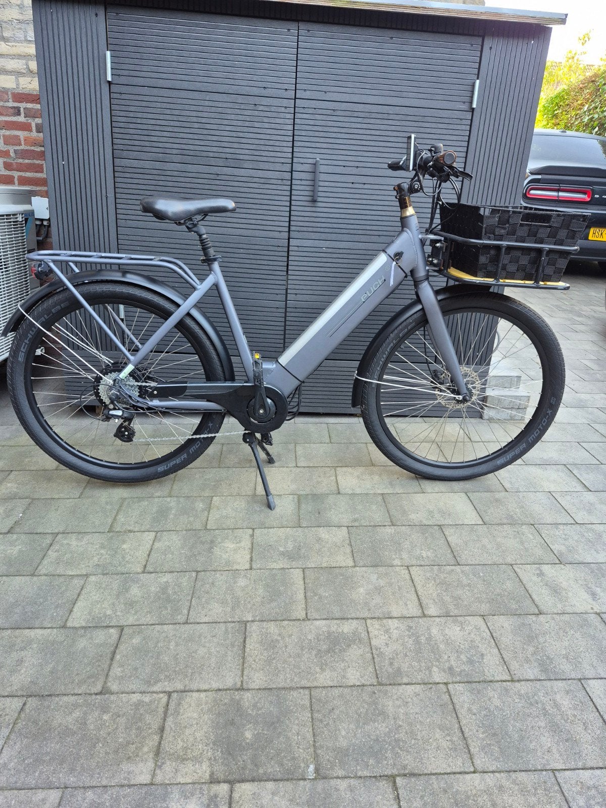 Puch E-Bike met mand en achterdrager, Fietsen en Brommers, Overige merken, Ophalen of Verzenden, Zo goed als nieuw, 51 tot 55 cm