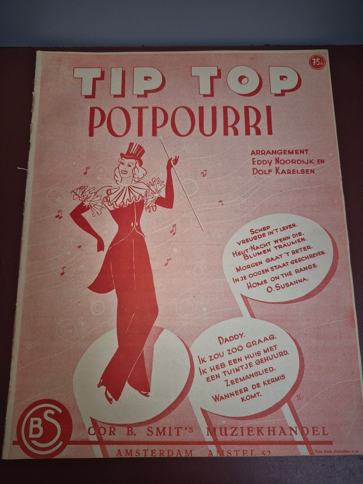 Tip Top Potpourri - Oude bladmuziek, Muziek en Instrumenten, Ophalen of Verzenden