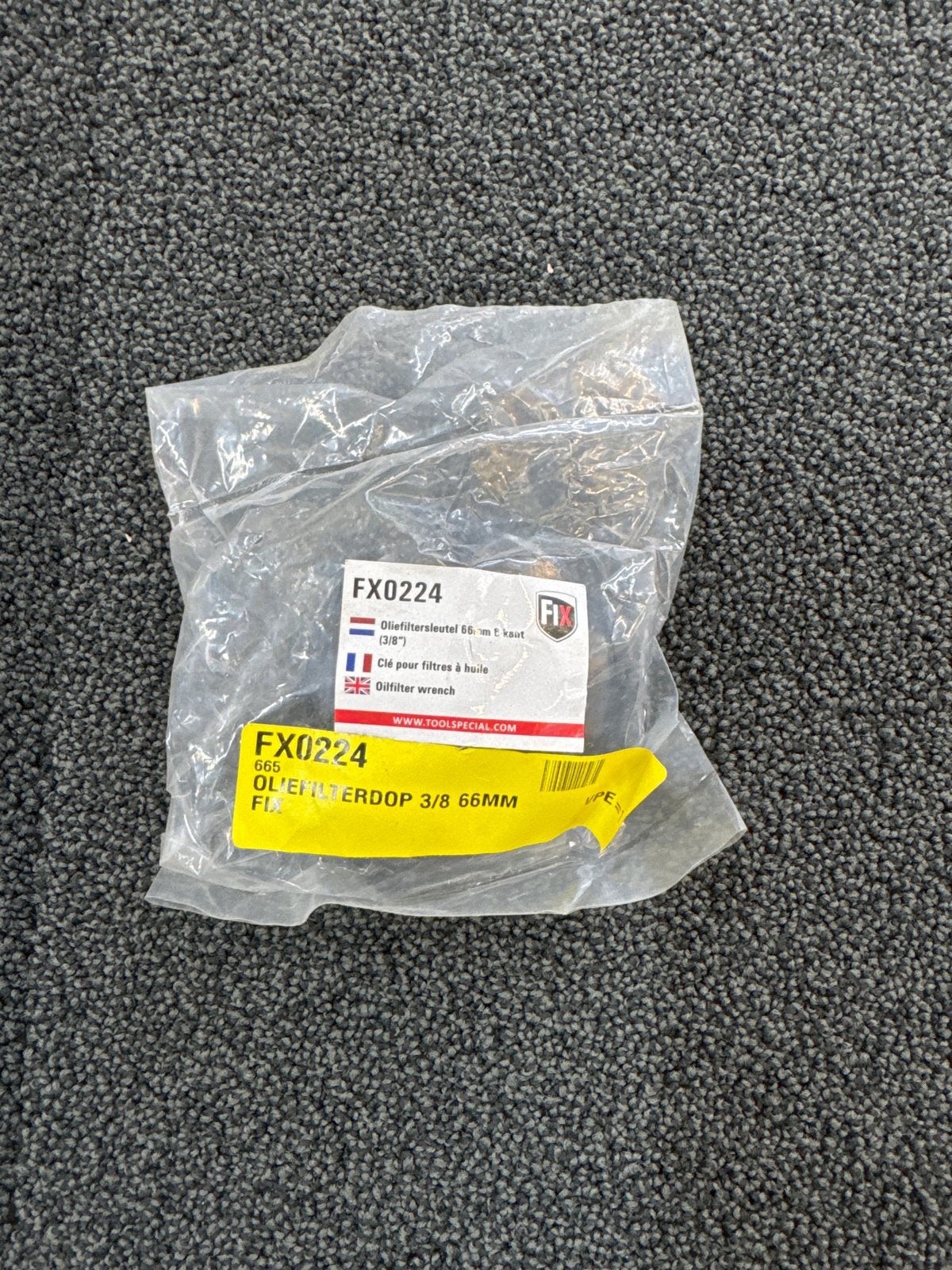 Oliefiltersleutel FX0224 3/8" 66mm, Ophalen of Verzenden, Nieuw, Universele onderdelen