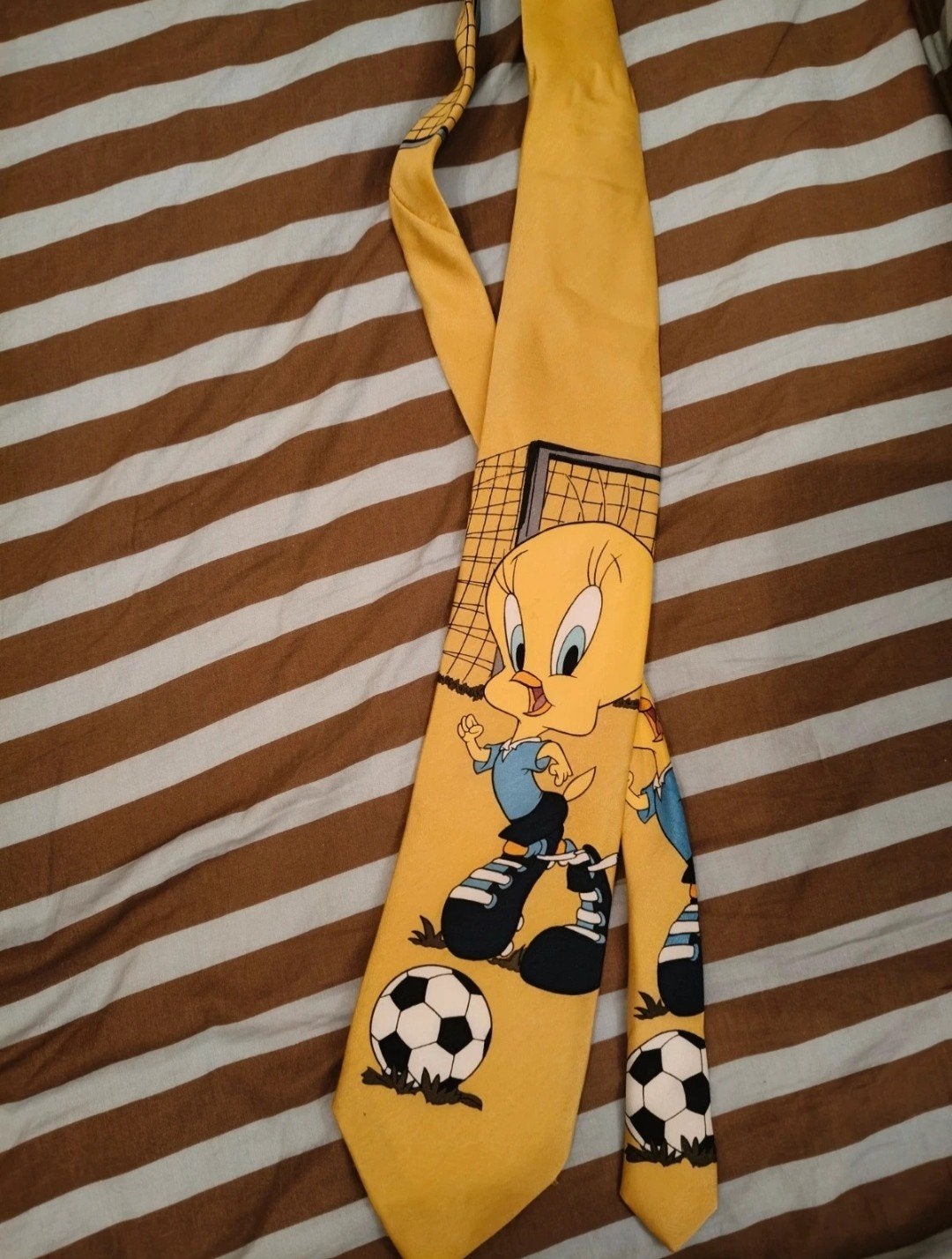 Vintage Tweety Bird Looney Tunes stropdas, Kleding | Heren, Stropdassen, Ophalen of Verzenden, Geel, Looney Tunes, Met patroon