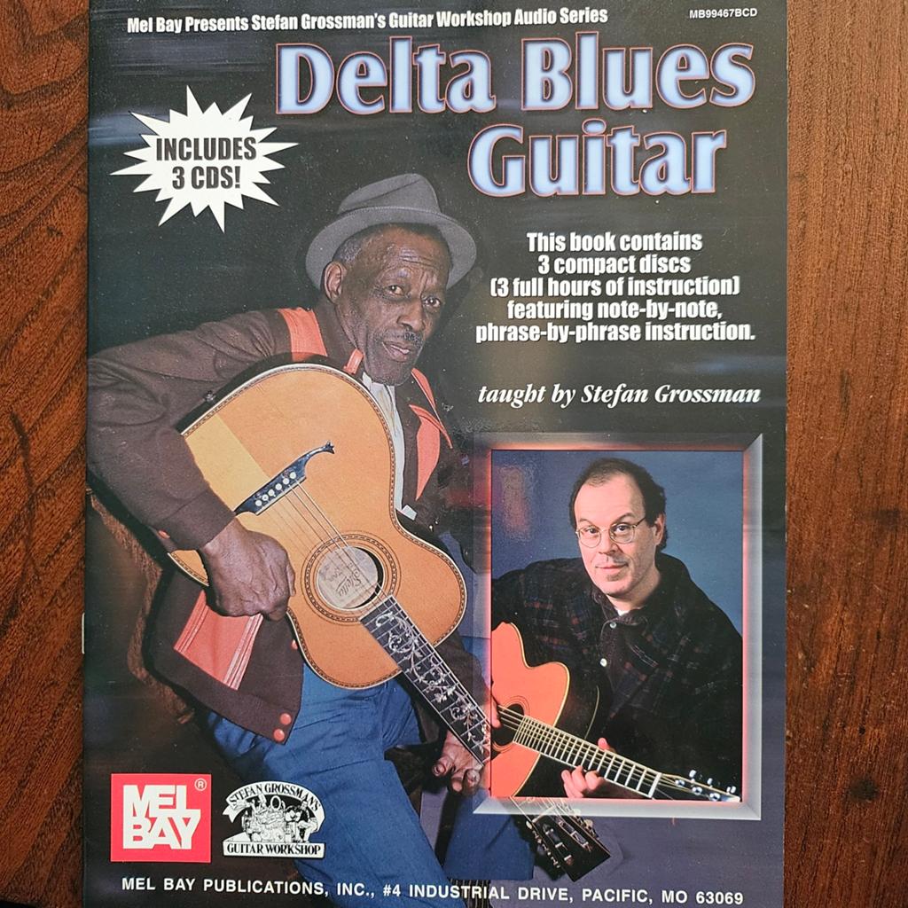 Delta Blues Gitaar Boek met 3 CD's - Stefan Grossman, Ophalen of Verzenden