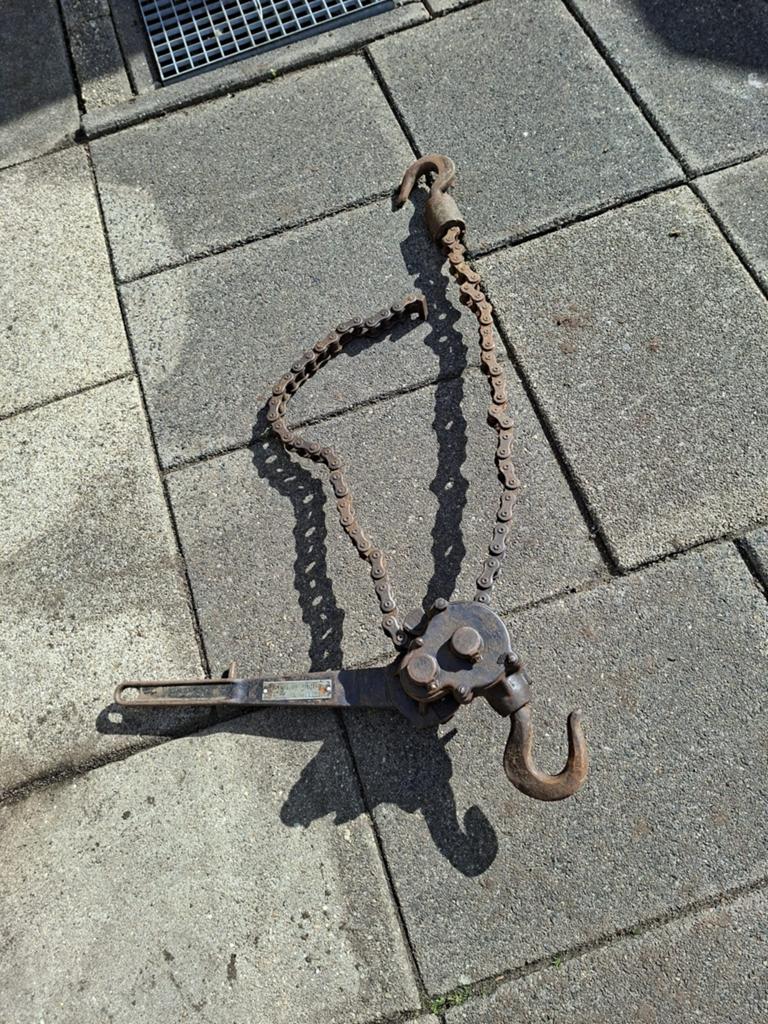 Kettingtakel Power Pull 1500kg - Handmatige Takel, Ophalen, Gebruikt, Handmatig