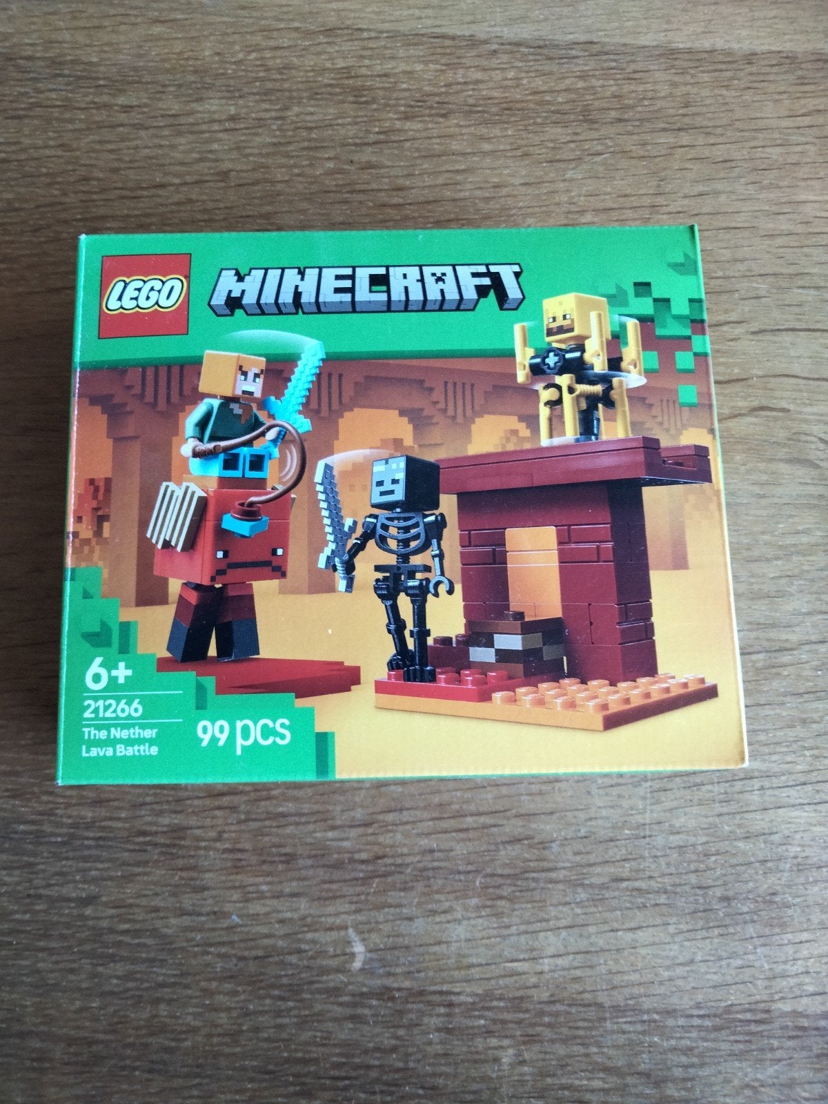 LEGO Minecraft, Nether Lava Strijd, compleet, Compleet, Gebruikt, Minecraft, Lego