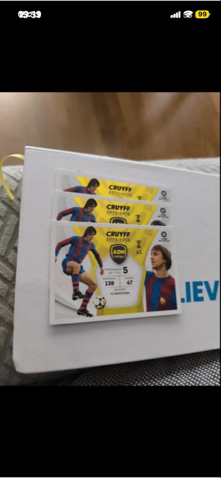 Johan Cruijff FC Barcelona Spelerskaarten (1973-1978), Ophalen of Verzenden, Zo goed als nieuw, Buitenlandse clubs, Spelerskaart