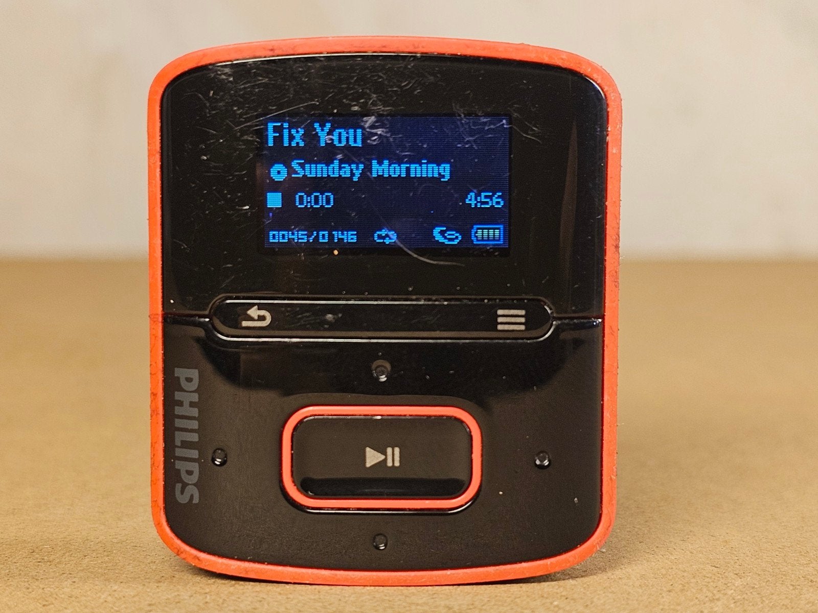 Philips GoGear RaGa MP3-speler - 2GB - Oranje/Zwart, Ophalen of Verzenden, Gebruikt, Philips, 2 tot 10 GB