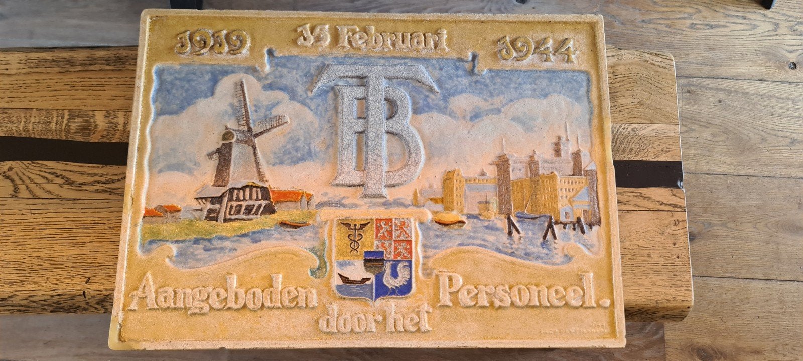 Gevelsteen zaandam Westzijde datum1919-1944, Ophalen of Verzenden