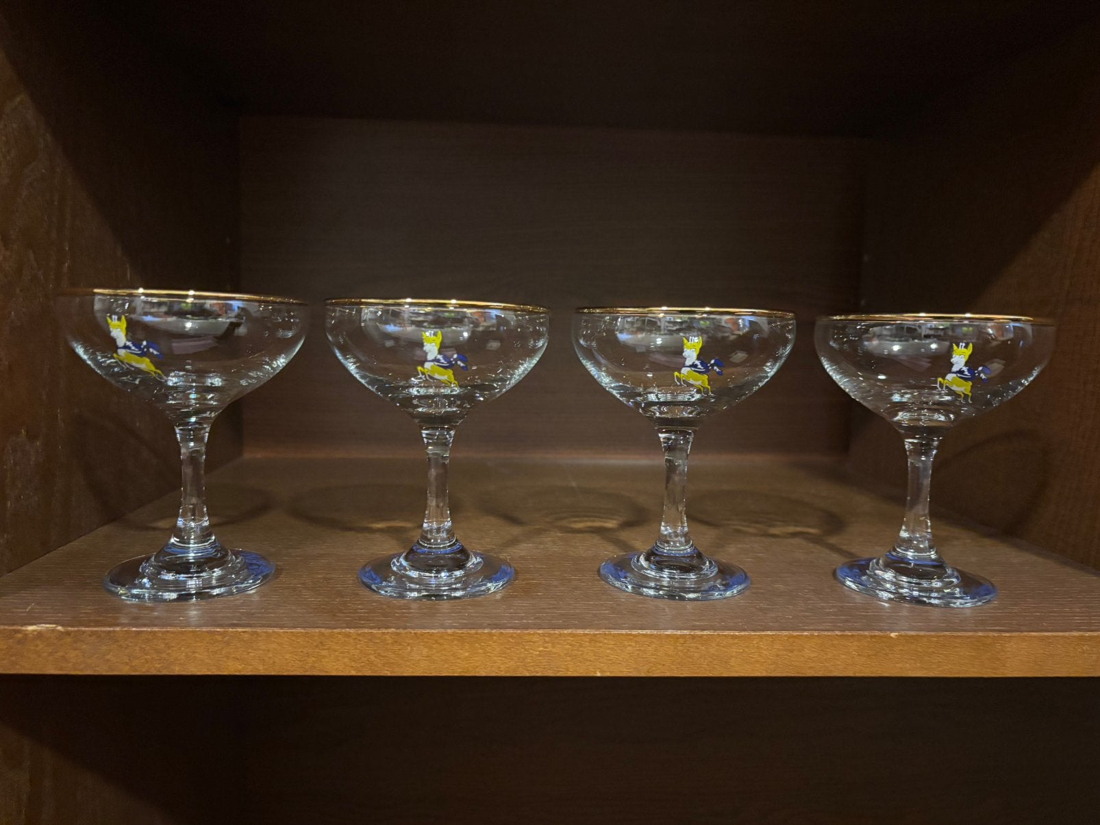 Set van Vintage Babycham Coupe Glazen, Ophalen of Verzenden