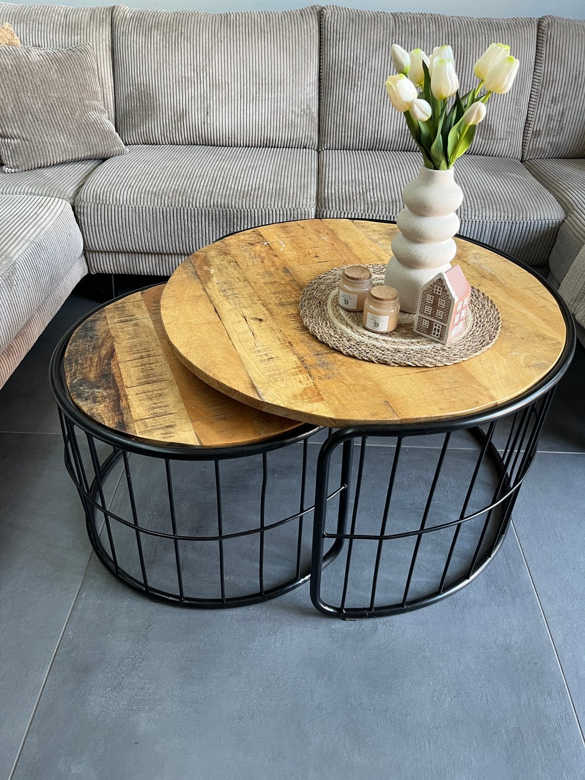 Salontafels, Ophalen, Zo goed als nieuw, Rond, 50 tot 100 cm