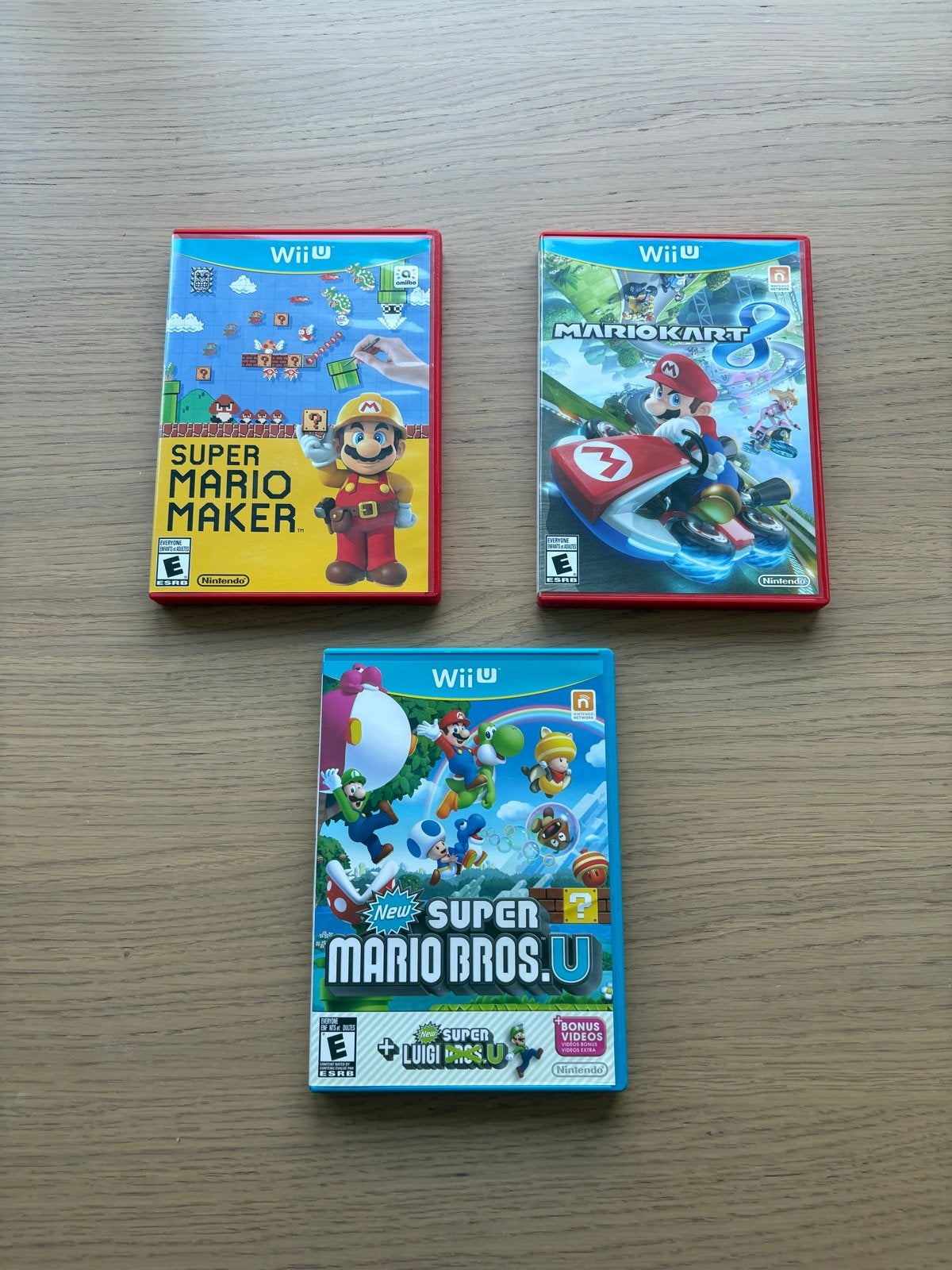 Wii U Mario Games: Mario Maker, Mario Kart, Super Mario Bros, Gebruikt, Eén computer, Ophalen of Verzenden, Platform