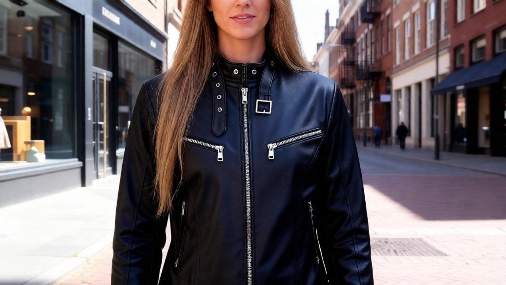 * Zwarte Zacht Leren Bikerjack / Bikerjas * Mt. 36 * ZGAN *, Kleding | Dames, Zwart, Ophalen of Verzenden, Zo goed als nieuw, Maat 36 (S)