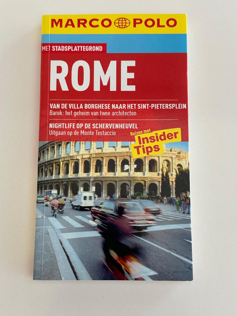 Marco polo Stad Rome stadsplattegrond, Europa, Ophalen of Verzenden, Zo goed als nieuw, Reisgids of -boek
