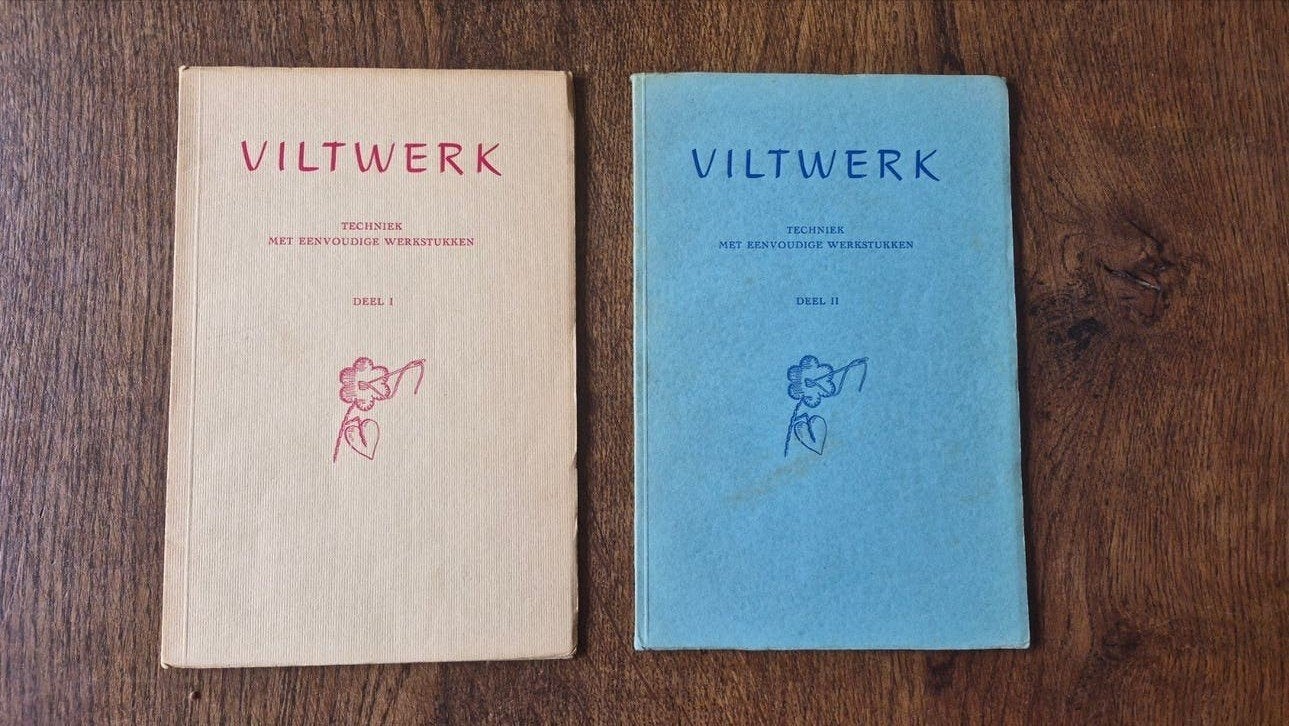 Viltwerk Techniek met Eenvoudige Werkstukken (2 delen), Ophalen of Verzenden, Gelezen, Overige onderwerpen, Onbekend