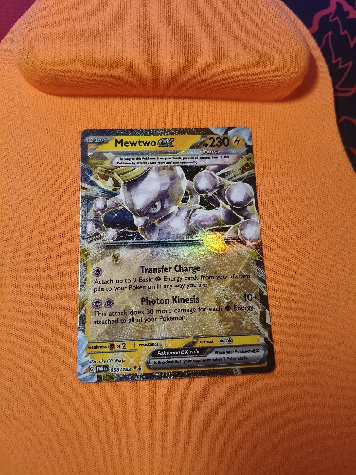 Mewtwo ex #058 van Paradox Rift, Ophalen of Verzenden, Zo goed als nieuw