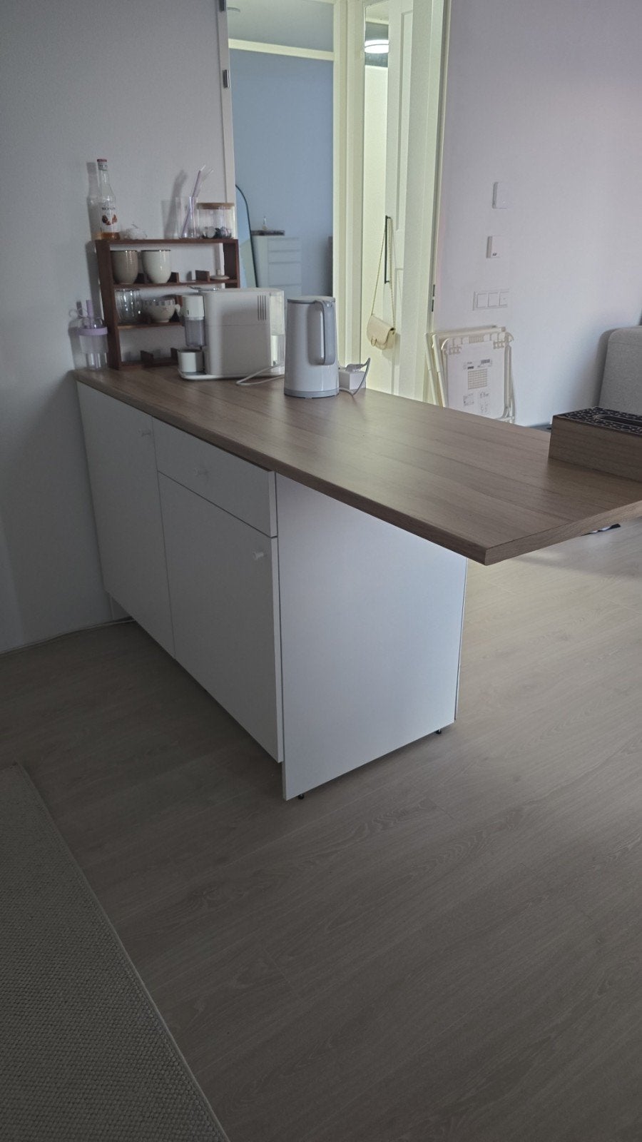 IKEA Knoxhult Keukeneiland met verlengd blad, Gebruikt, Wit, Minder dan 100 cm, 50 tot 75 cm
