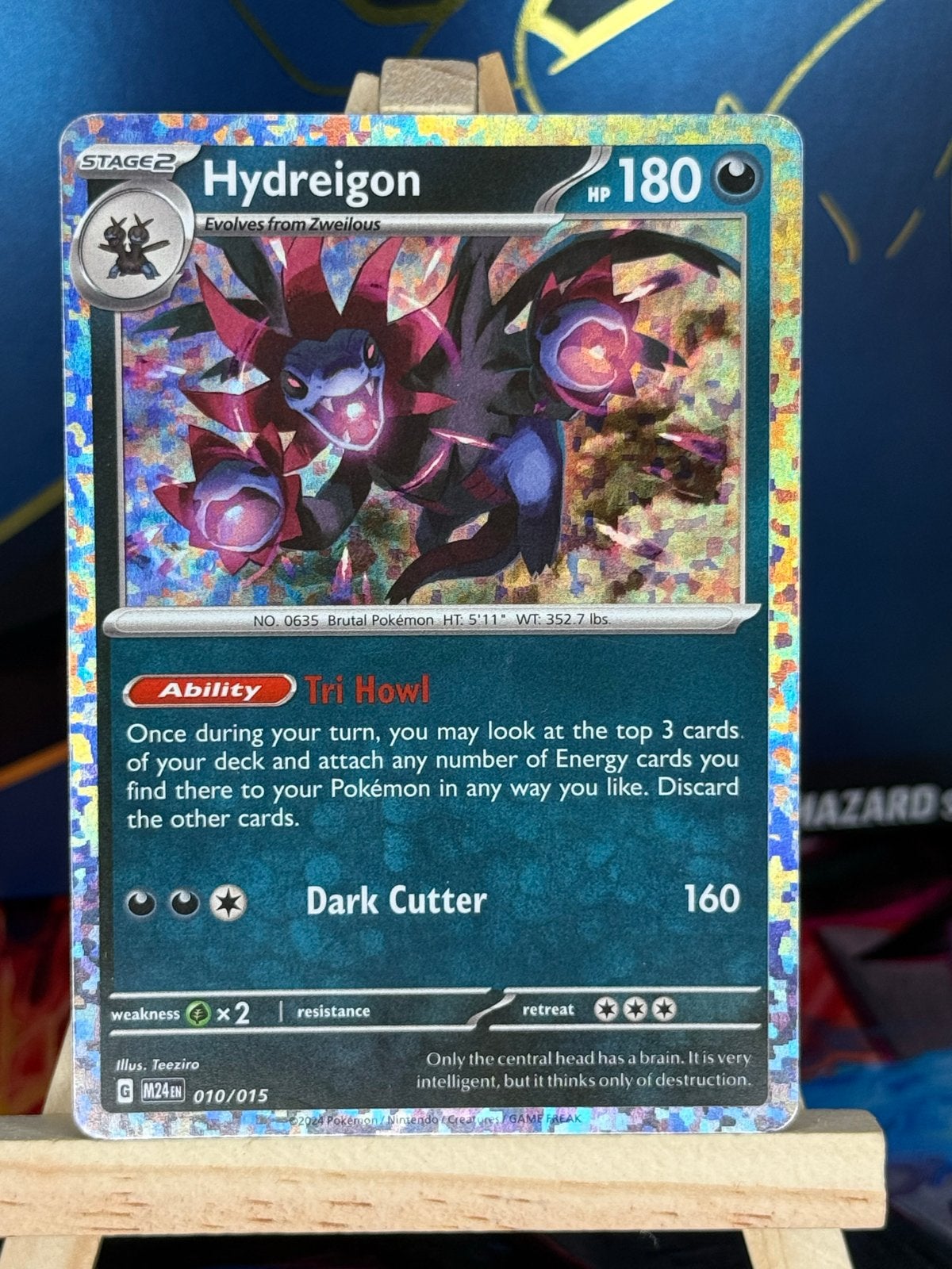 Hydreigon #10 | Pokemon McDonalds 2024, Ophalen of Verzenden, Zo goed als nieuw, Losse kaart, Foil