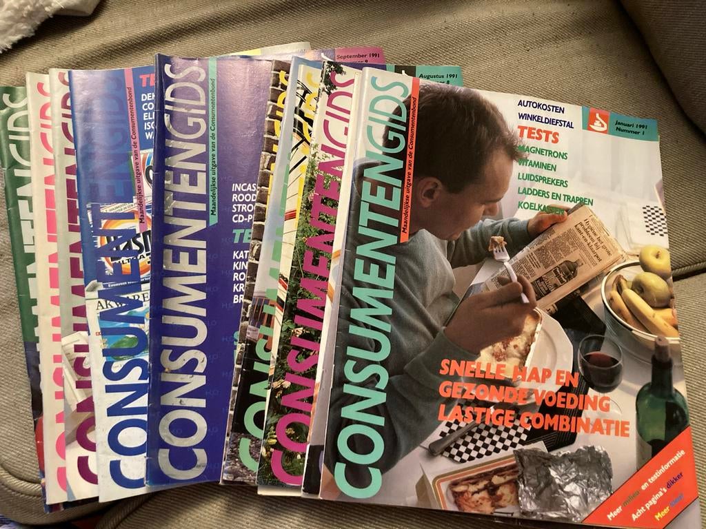 Consumentengidsen jaargang 1991, Boeken, Tijdschriften en Kranten, Ophalen of Verzenden, Gelezen, Overige typen