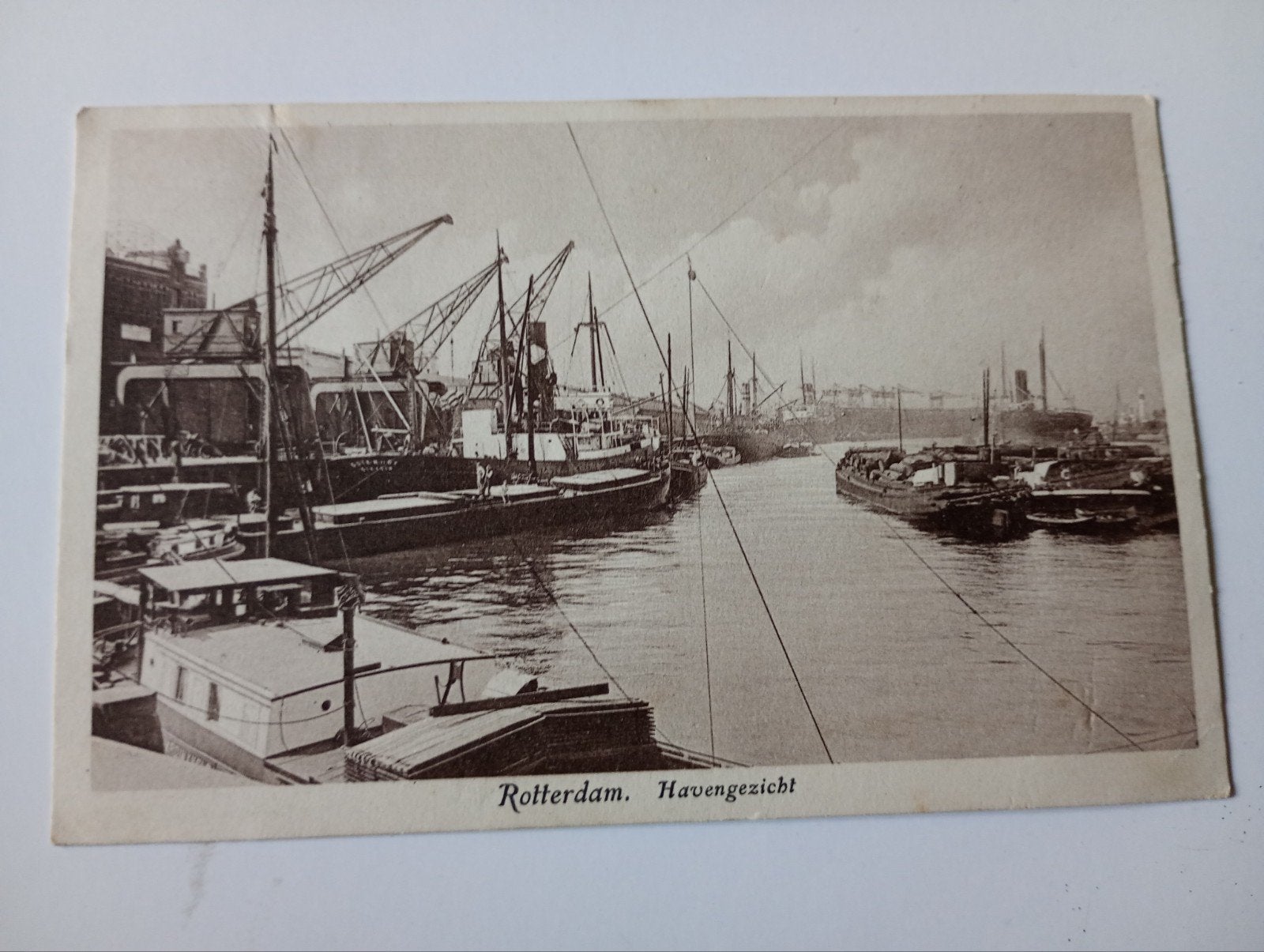 Rotterdam Haven met Scheepvaart 1939, Ophalen of Verzenden, 1920 tot 1940, Gelopen, Zuid-Holland