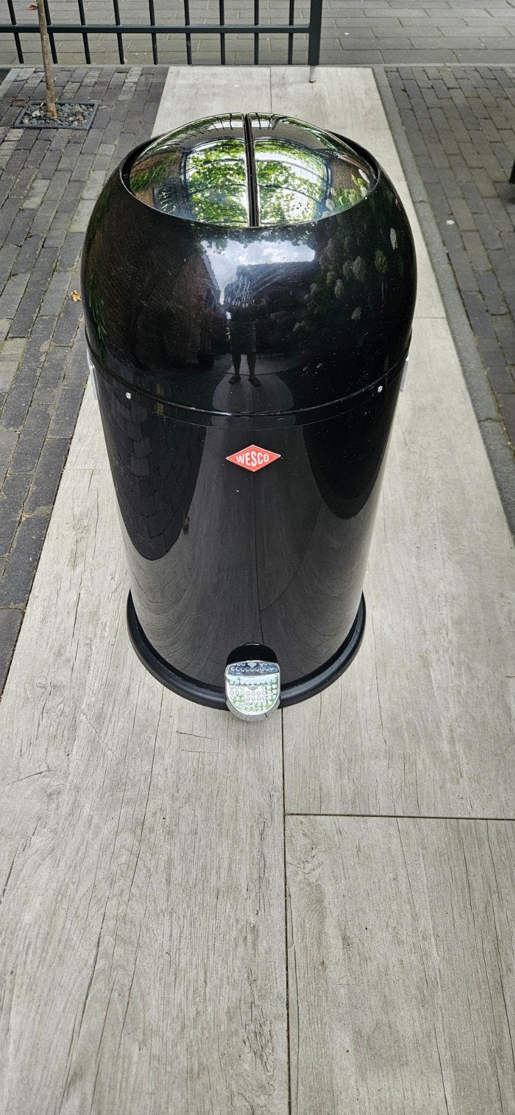 Wesco Kickmaster Classic Line 33L - Zwart met lichte krasjes, Ophalen, 50 – 75, Gebruikt, Met pedaal