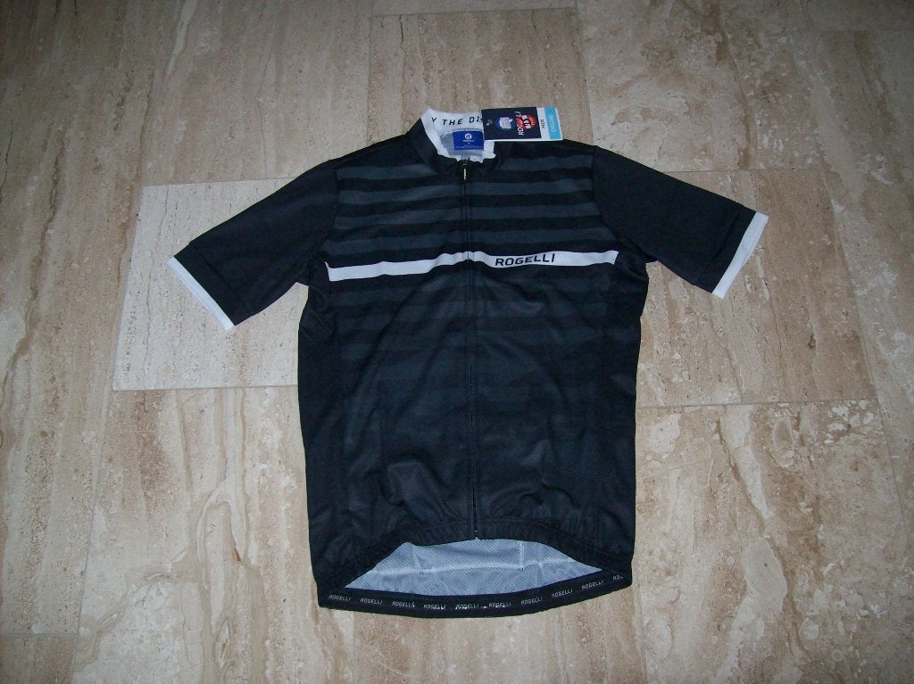 Nieuwe Rogelli Fietsshirt Stripe zwart/wit maat XL, Rogelli, Heren, Nieuw, Ophalen of Verzenden