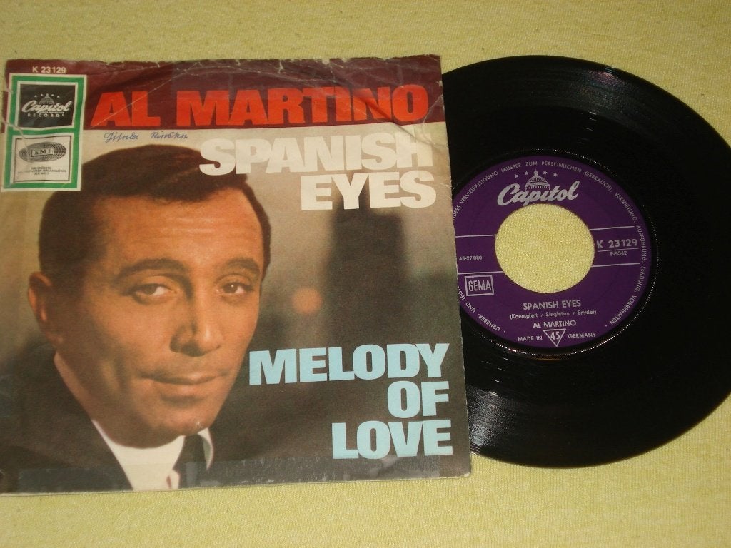 Al Martino   blue Spanish Eyes        Orgineel, Fotohoes, Ophalen of Verzenden, Zo goed als nieuw, Pop