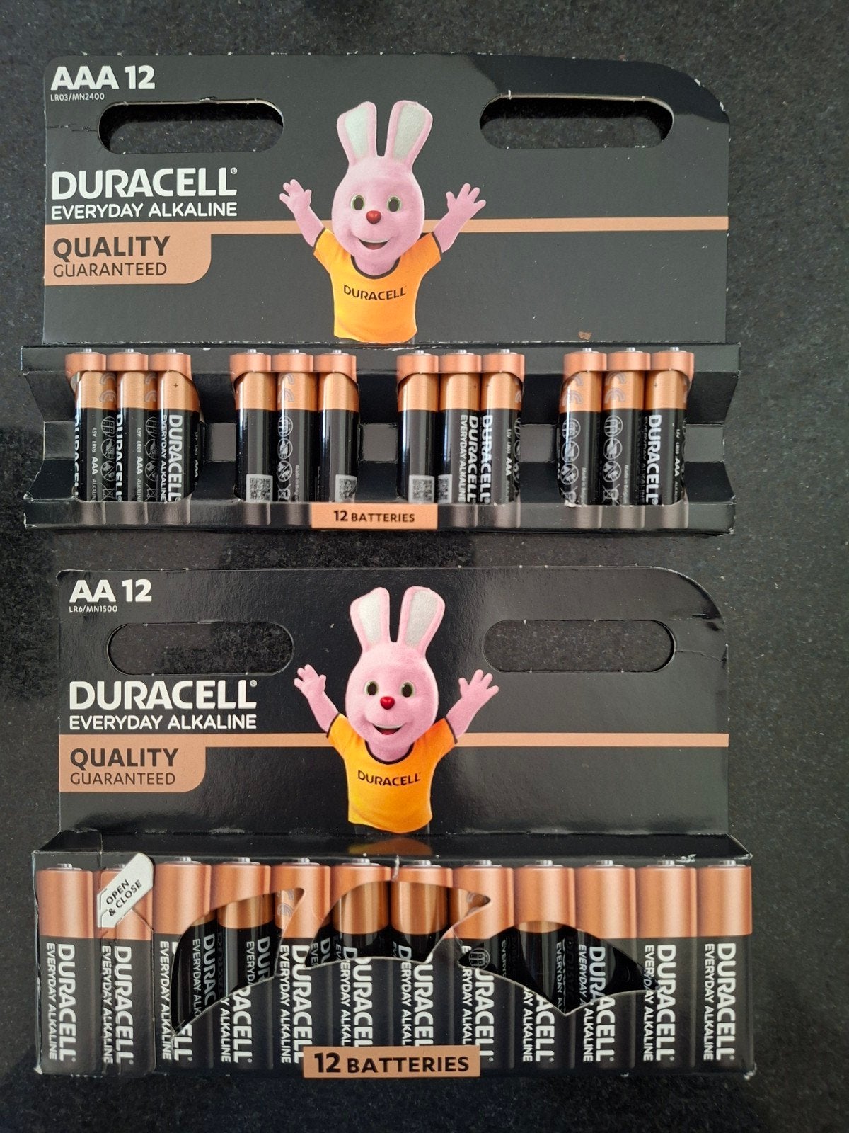 Duracell Everyday Alkaline Batterijen - AA en AAA (12 stuks), Ophalen of Verzenden, Nieuw
