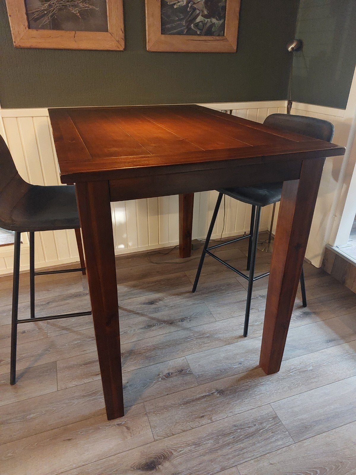 Bartafel met 4 barstoelen ( merk Bronx71), Ophalen, Gebruikt