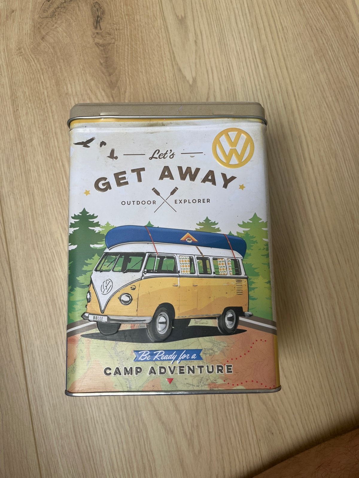Volkswagen 'Let's Get Away' blik - Retro busje, Ophalen, Gebruikt, Overige, Overige merken