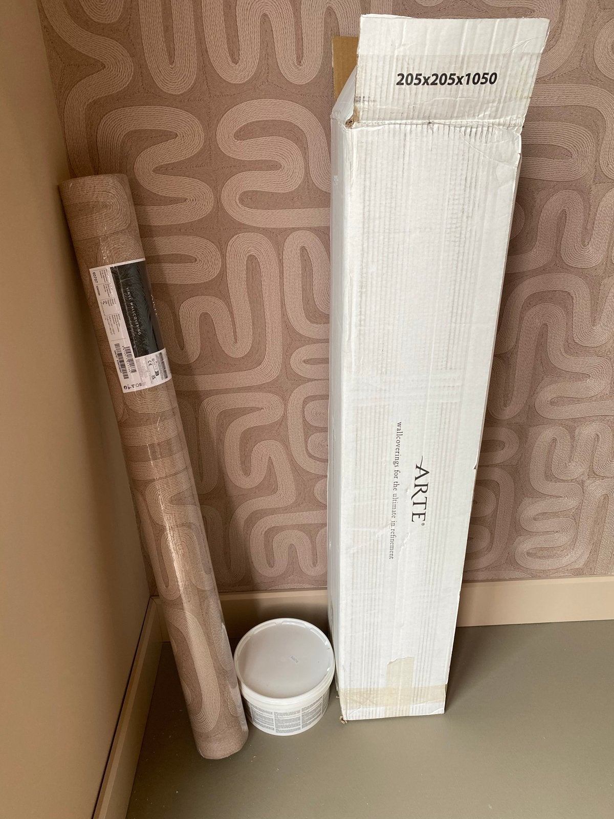 Arte Vinylbehang - Nieuw in verpakking met lijm, Huis en Inrichting, Materiaallook, Modern, Ophalen of Verzenden, Vinylbehang