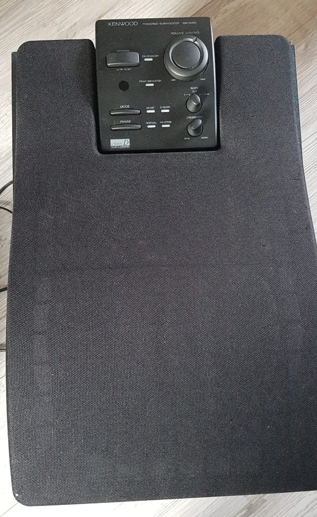 Kenwood powered subwoofer SW-505D  150W RMS, Overige merken, Gebruikt, Verzenden, 120 tot 150 watt