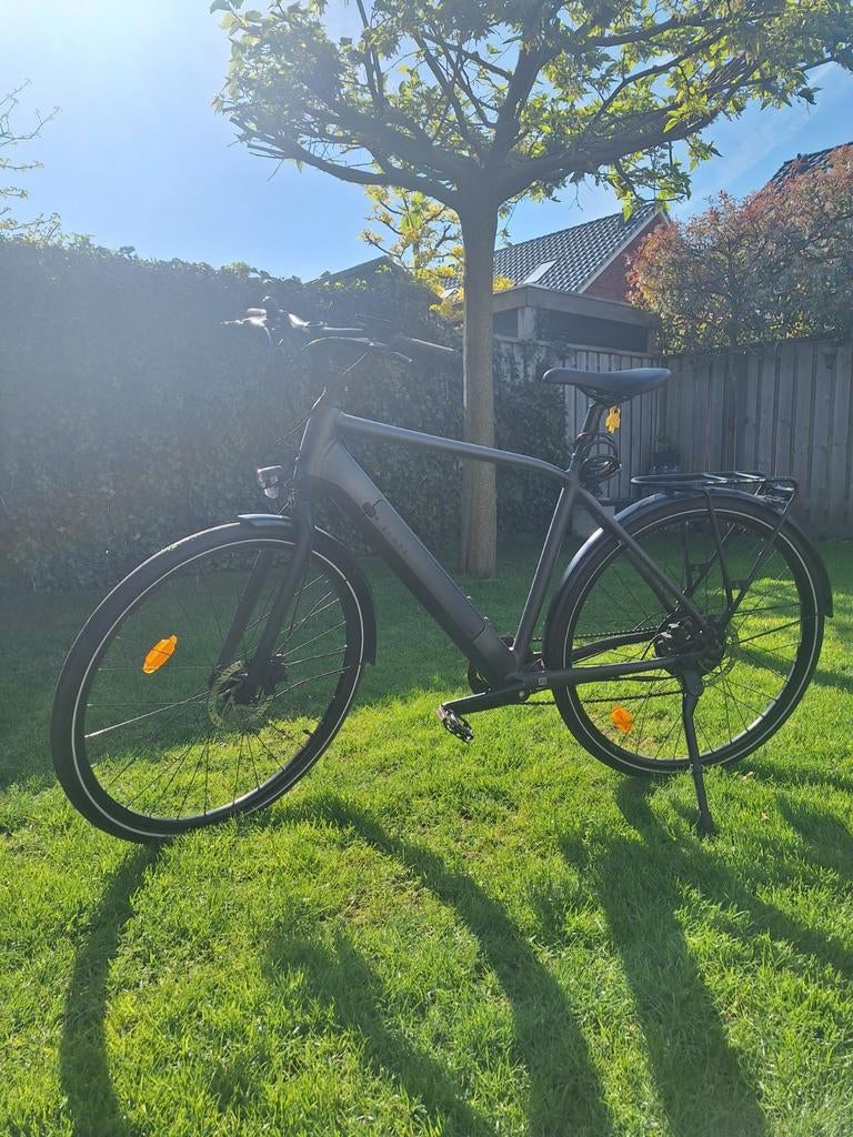Elops LD500e E-bike - Zwart, 2 jaar oud, goed onderhouden, Ophalen of Verzenden