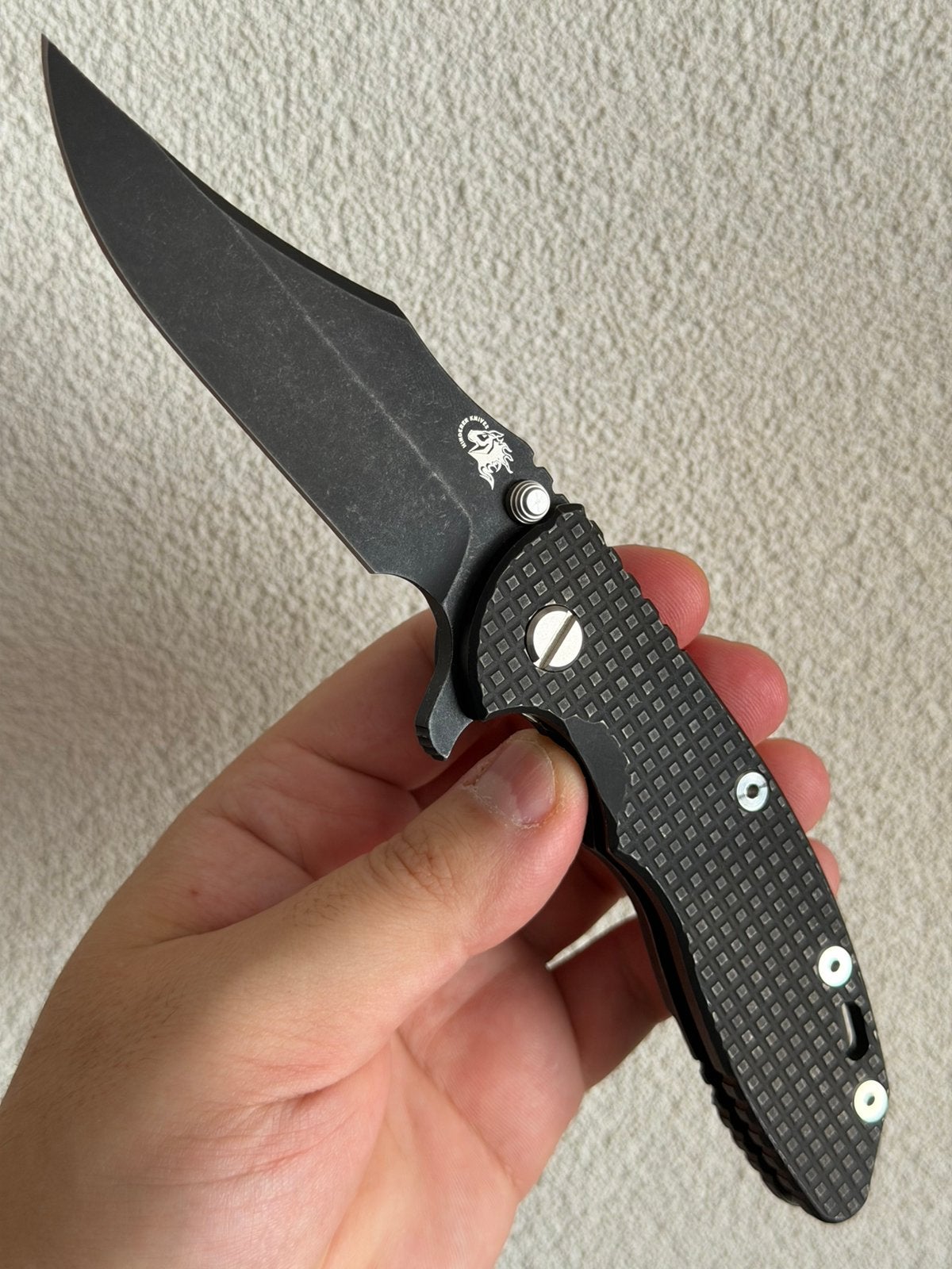 Hinderer XM-18 bowie monkey edge battle black, Ophalen of Verzenden, Zo goed als nieuw