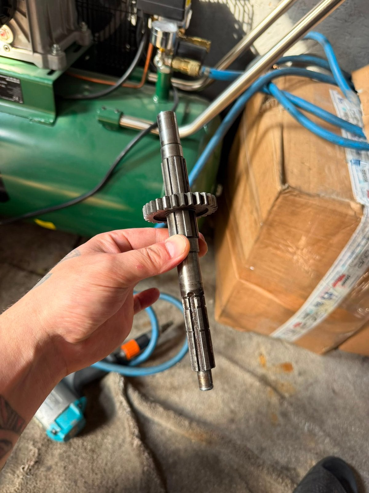VOORTANDWIELAS HONDA MT5/MB5/MTX50S OT LANGE TYPE, Ophalen of Verzenden, Gebruikt, Overige merken