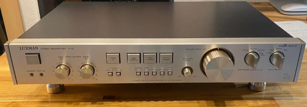 Luxman C-02 voorversterker, Audio, Tv en Foto, Versterkers en Receivers, Ophalen of Verzenden, Zo goed als nieuw, Minder dan 60 watt