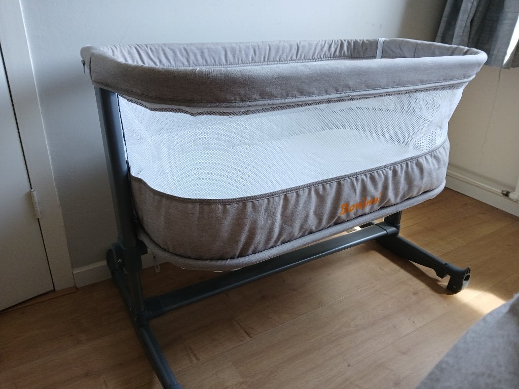 Grijze Baninni co sleeper, Ophalen, Gebruikt, Wieg