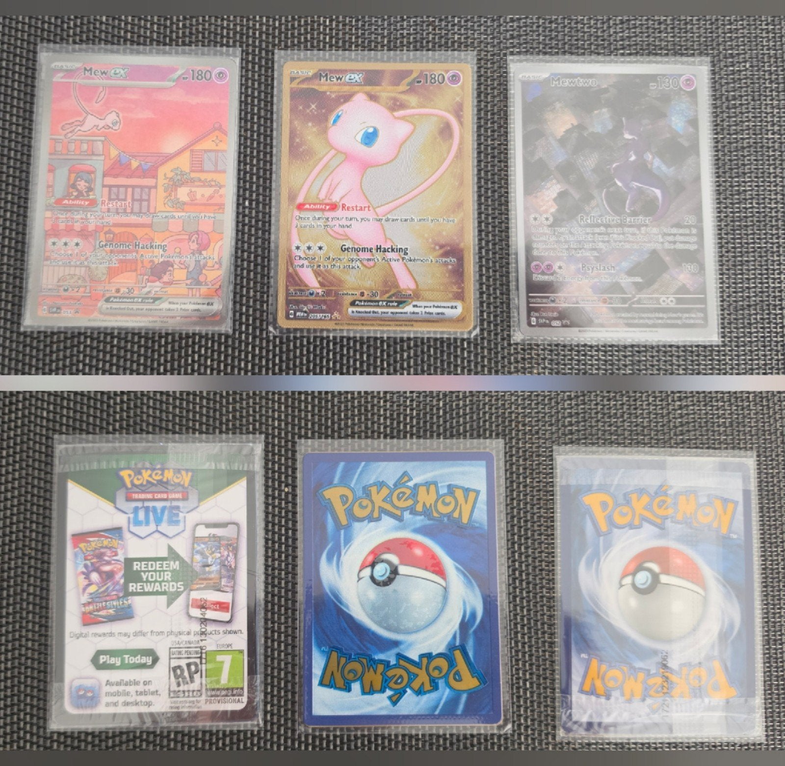 Mew 053 Svp & Mew 205/165 & Mewtwo 052 Svp