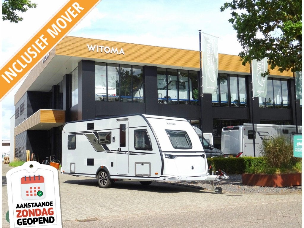 Knaus Sudwind Black Selection 500 QDK 3 stapelbed!+Mover, Caravans en Kamperen, Serviceluik, Dwars-stapelbed, Bedrijf, Meer dan 6