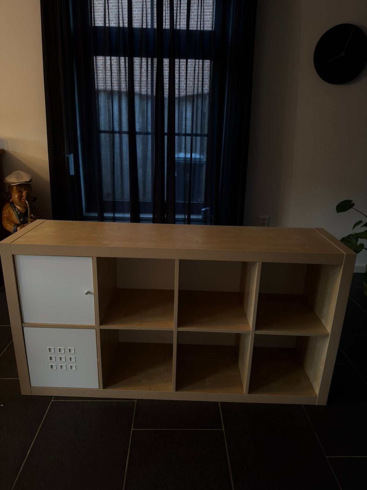 Ikea Kallax + deurtje + bak, Ophalen, Gebruikt