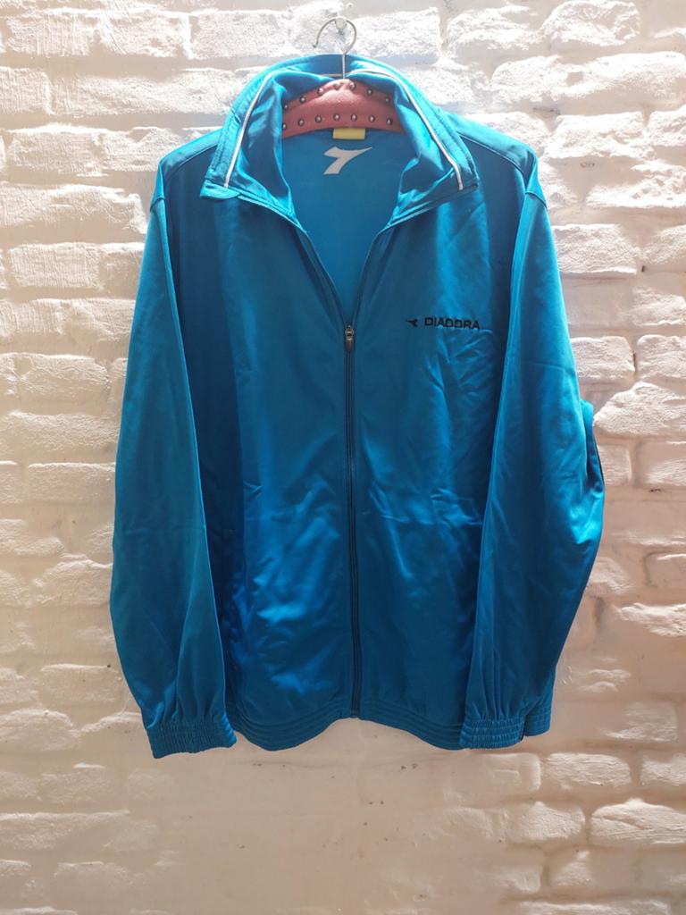 Diadora sportjack XXL - Blauw, Kleding | Heren, Sportkleding, Overige maten, Zo goed als nieuw, Diadora, Algemeen