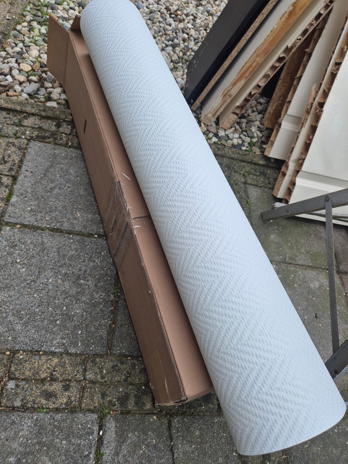 Glasvezelbehang - Nieuw en Ongebruikt, Huis en Inrichting, Ophalen, Overige merken, Wit, Structuur