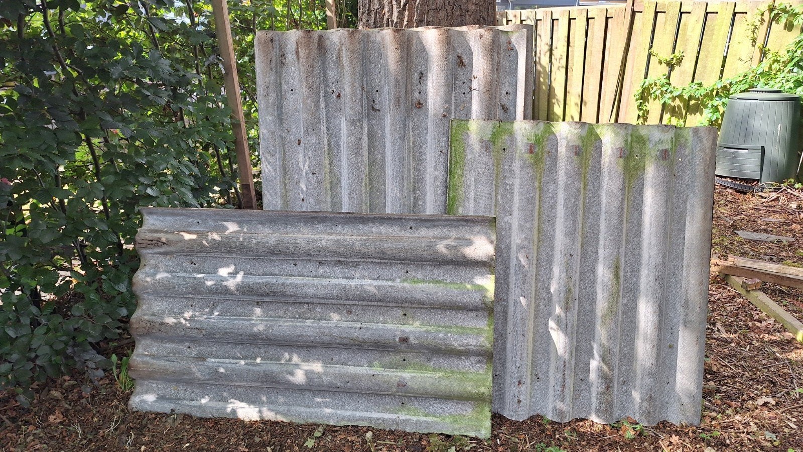 Gebruikte cement golfplaten, gratis afhalen, Ophalen, Overige materialen, Gebruikt, 5 tot 10 m²
